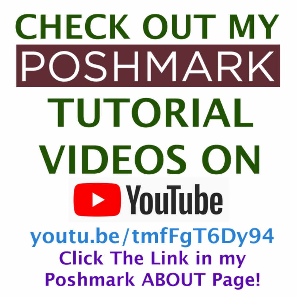 NEW TO POSHMARK? Check out my Poshmark Tutorials on Youtube!